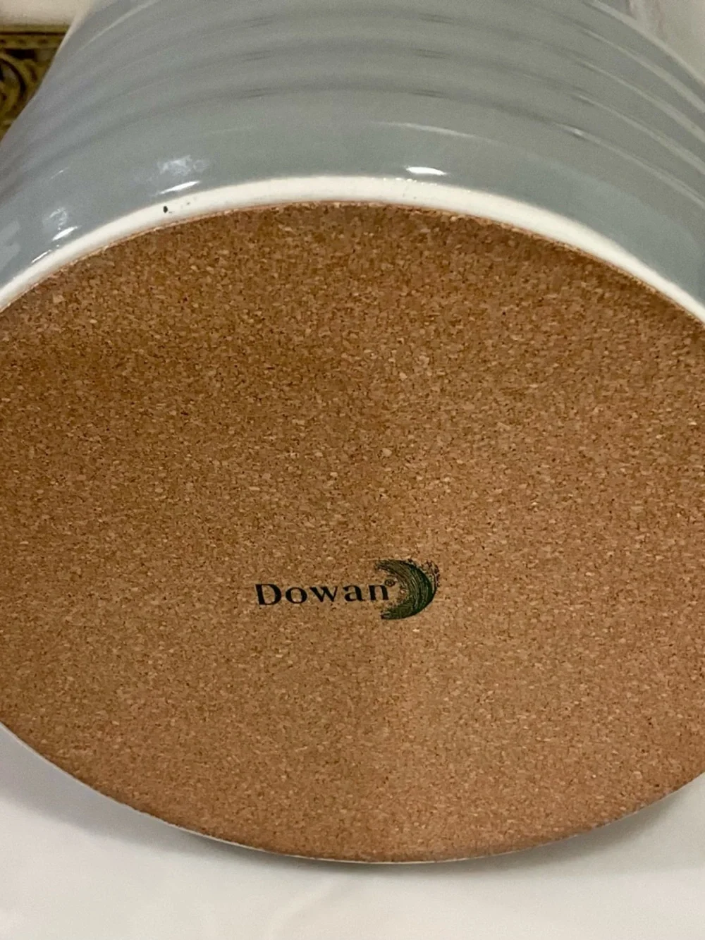 Dowan Premium Utensils Ceramic Crock - Gray